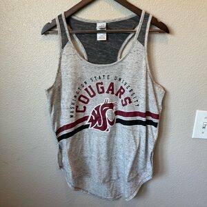 Gray and Red Tank Top